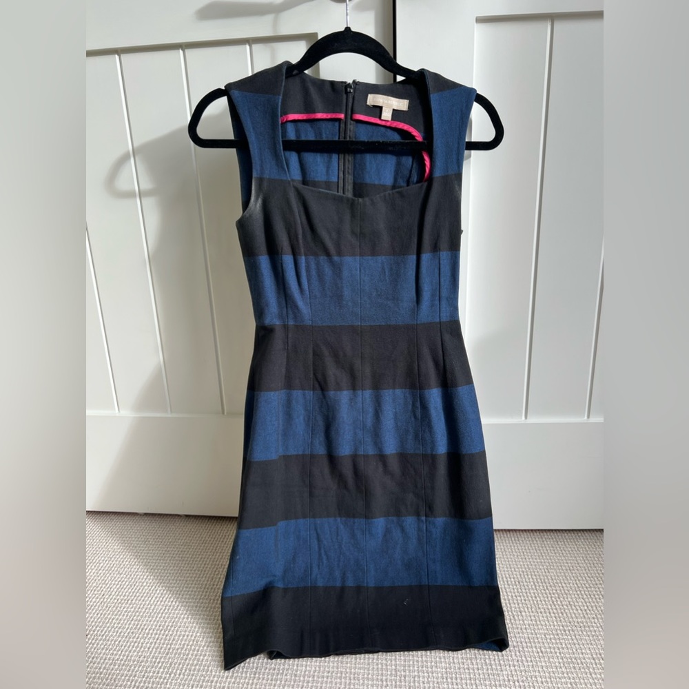 Banana Republic blue and black business dress